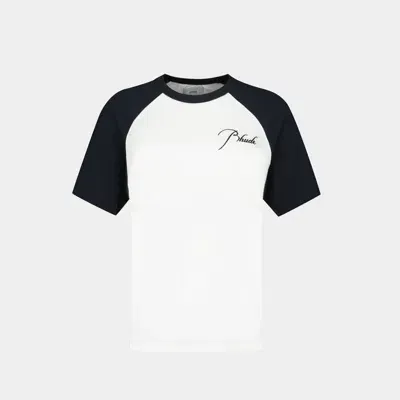 Rhude Raglan T In White