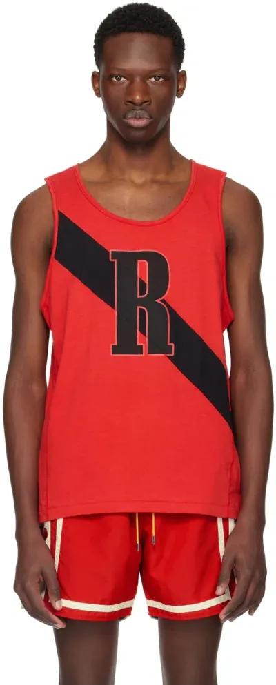 Rhude Red 02 Stripe Tank Top