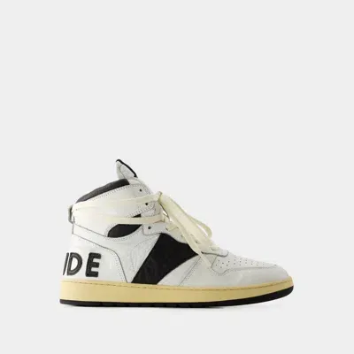 Rhude Rhecess Hi Sneakers In White