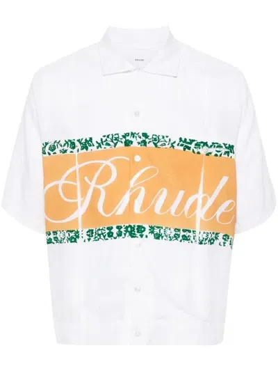 Rhude Shirts In Ivory