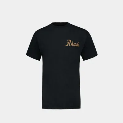 Rhude Salesservice T-shirt In Black