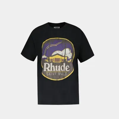 Rhude Saint Malo T-shirt In Black