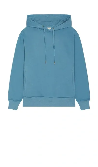 Rhythm Classic Fleece Hoodie In Mineral Blue