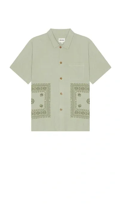 Rhythm Guerrero Short Sleeve Shirt In Sage