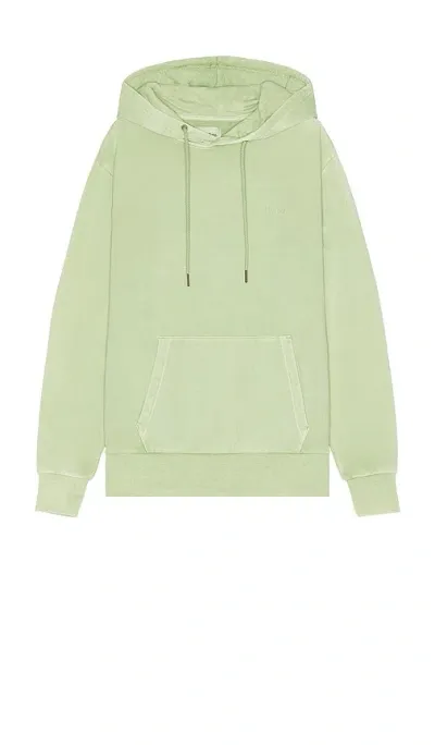 Rhythm Overdyed Terry Hoodie In Mint