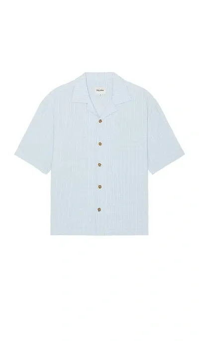 Rhythm Relaxed Check Shirt In 블루