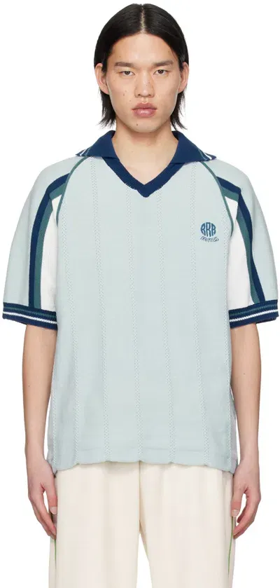 Rice Nine Ten Blue Soccer Jersey Polo In Light Blue