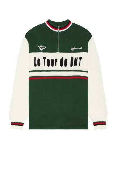 Rice Nine Ten Knitting Cycling Jersey In Green