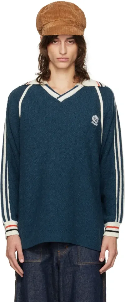 Rice Nine Ten Navy Classic Soccer Jersey Sweater