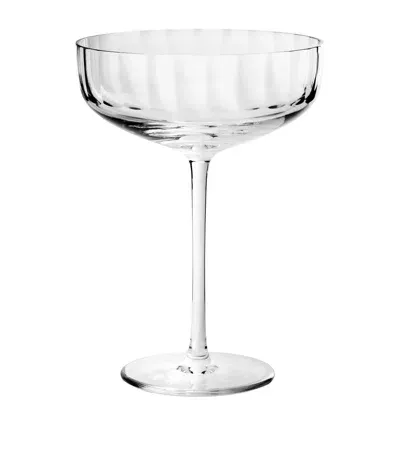 Richard Brendon Large Fluted Coupe In Transparent