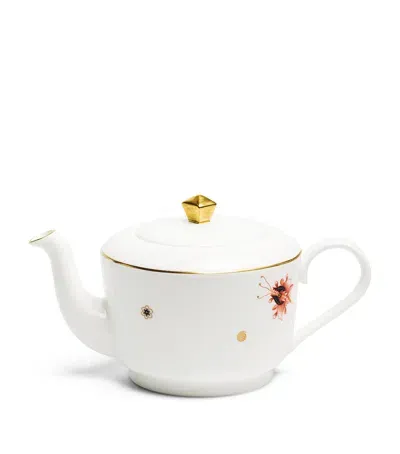 Richard Brendon X V & A Dragon Flower Medium Teapot In White