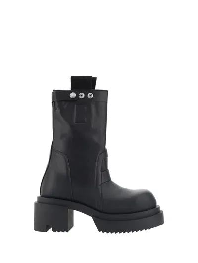 Rick Owens Ankle Boots In Black