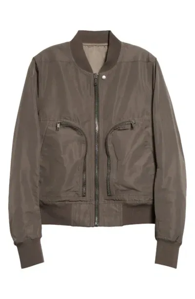 Rick Owens Bauhaus Bomber Jacket In Gray