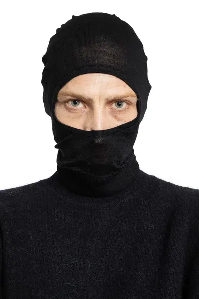 Rick Owens Balaclavas In Black