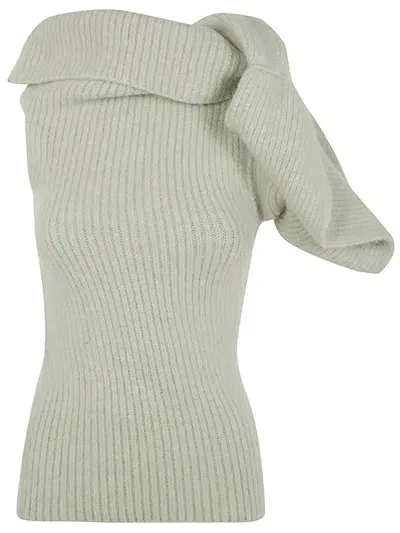 Rick Owens Banded Tshirt Knit Top Clothing In Green