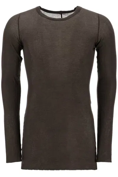 Rick Owens "basic Long Sleeve T-shirt For In Grey