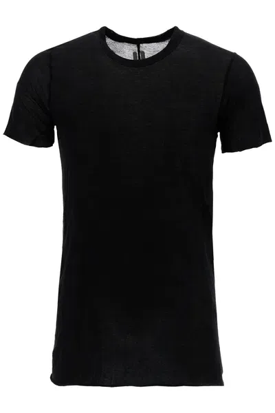 Rick Owens Basic T-shirt In Black