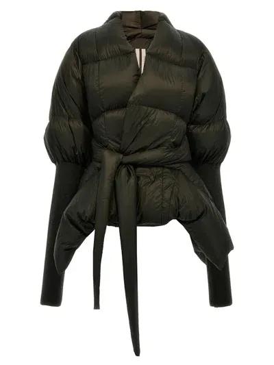 Rick Owens Batwing Duvet Down Jacket In Black