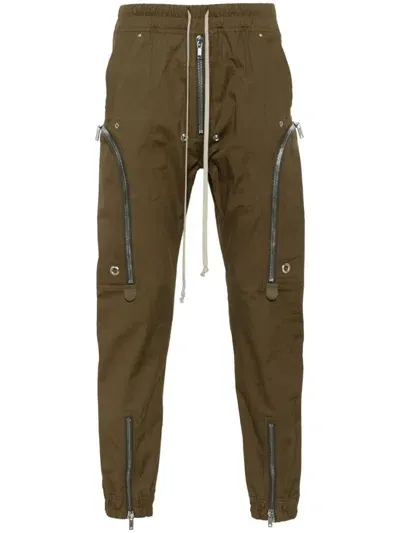 Rick Owens Bauhaus Cargo Pants In Green