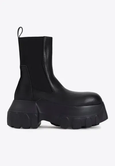 Rick Owens Beatle Mega Tractor Boots In Black