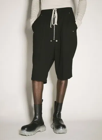 Rick Owens Black Porterville Bela Pods Shorts