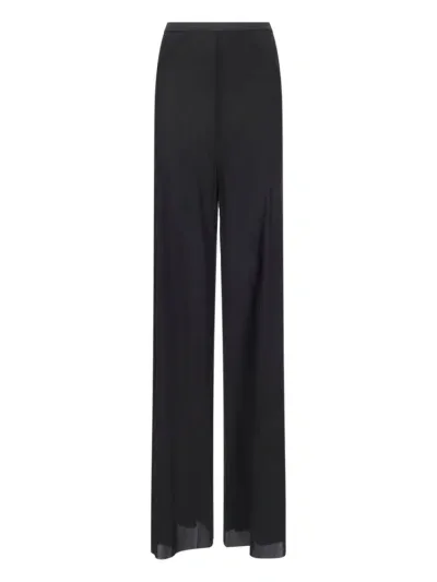 Rick Owens Bias Straight Leg Pants In Black