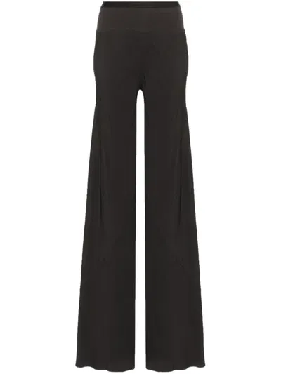 Rick Owens Black Bias Lounge Pants In Grey