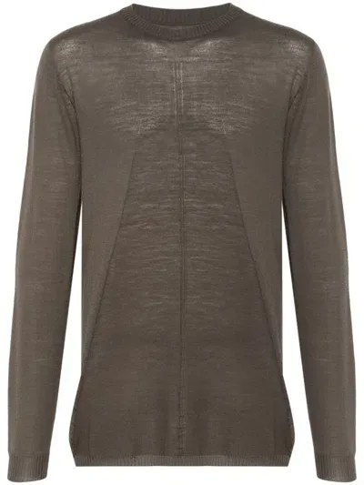 Rick Owens Biker Level Sweater In Brown