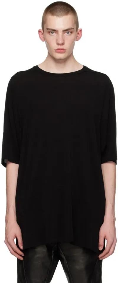 Rick Owens Black Crewneck T-shirt In 09 Black