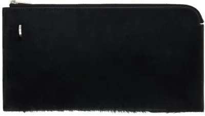 Rick Owens Black Invite Envelope Wallet In 09 Black