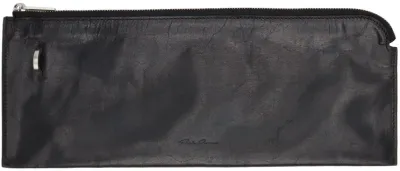 Rick Owens Black Invite Wallet In 09 Black