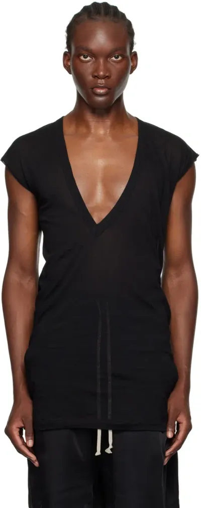 Rick Owens Black Porterville Dylan T-shirt In 09 Black