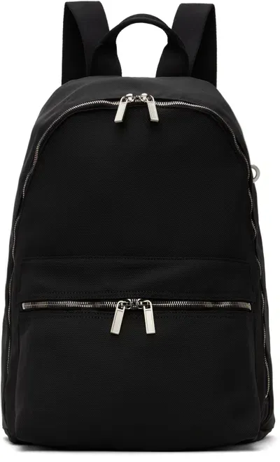 Rick Owens Black Porterville Heavy Cordura Backpack In 0909 Black/black