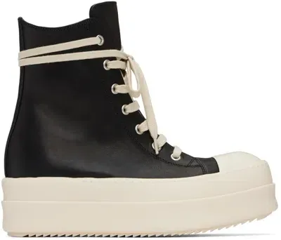 Rick Owens Black Porterville Mega Bumper Sneaks Sneakers In 911 Black/milk