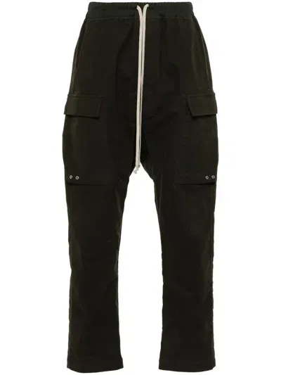 Rick Owens Twill-weave Cargo Pants In 75 - Forest