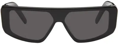 Rick Owens Black Porterville Performa Sunglasses In 0909 Black/black