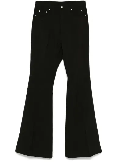 Rick Owens Bolan Trousers In 黑色