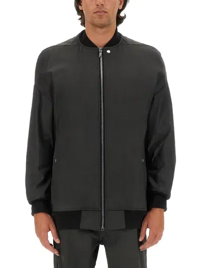 Rick Owens Bomber With Zip In Black