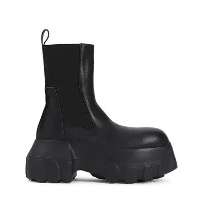 Rick Owens Mega Tractor Beatle Boots In Black