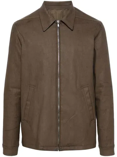 Rick Owens Brad Jacket In Brown