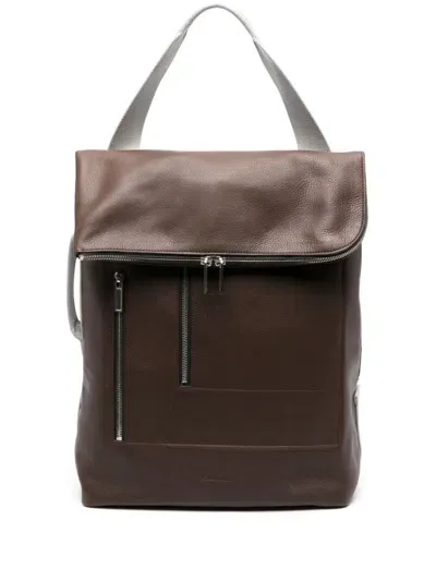 Rick Owens Cargo Backpack In Brown