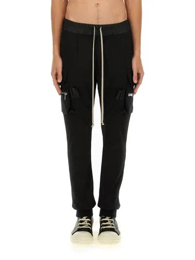 Rick Owens Mastodon Cut Cargo Pant In Black