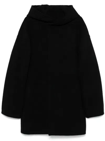 Rick Owens Cashmere Coat In Black