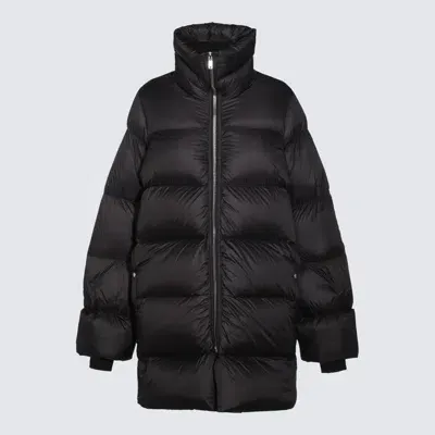 Rick Owens Turtle Down Coat In Black