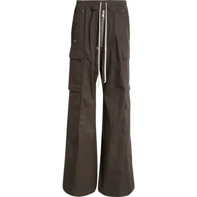 Rick Owens Gray Cargobelas Cargo Pants In Grün