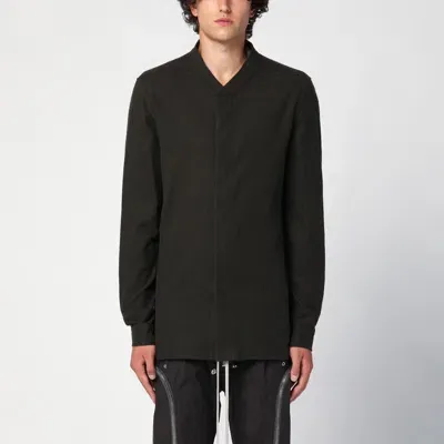 Rick Owens Dark Green Cotton Shirt