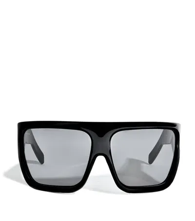 Rick Owens Davis Sunglasses In Black