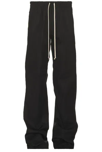 Rick Owens Black Drawstring Trousers In 09 Black