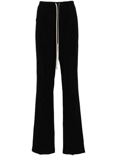 Rick Owens Dietrich Drawstring Trousers In Black