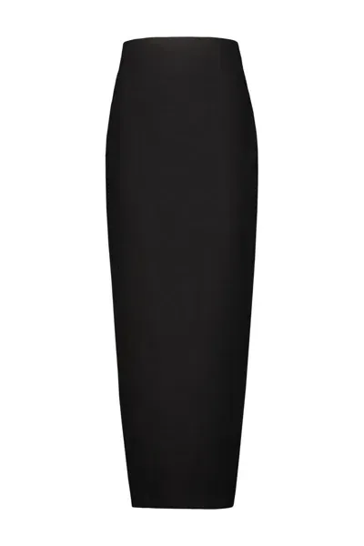 Rick Owens Dirt Pillar Skirt Clothing In Black